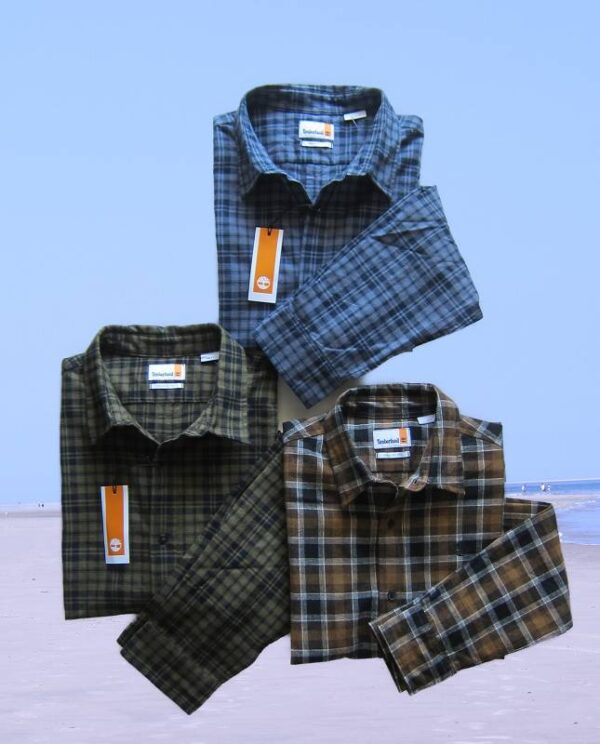 Timberland, Herren, Hemd, Cotton, Karo, kariert, S, XL, XXL blau,olive,braun